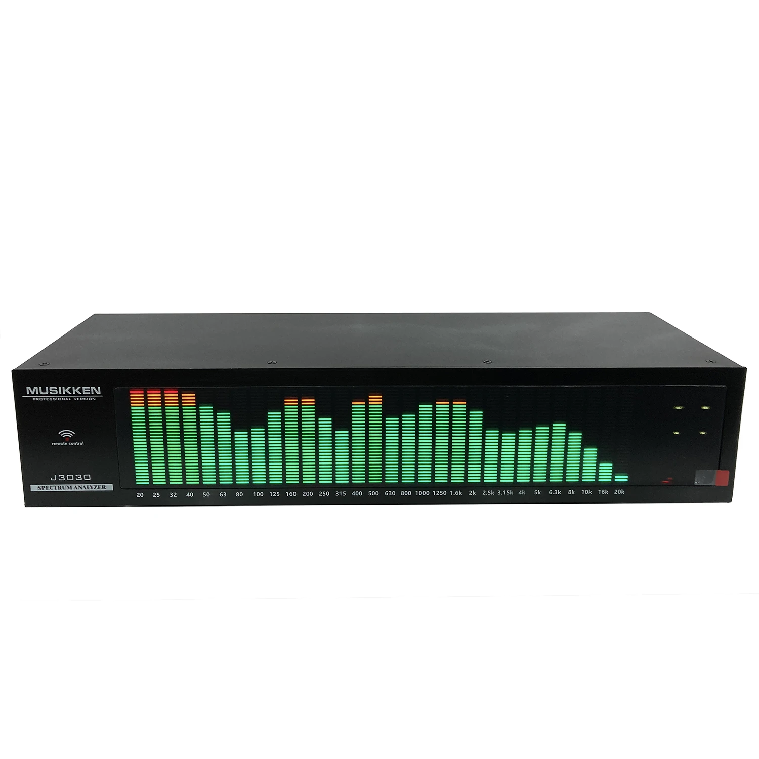 2024 New 2U Digital Spectrum Analyzer LED Display Balanced Music Audio Remote Control Voice Control Online Indicator