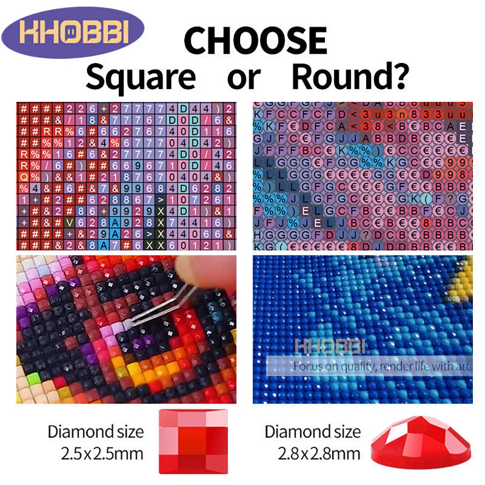 5D Diamond Painting Kit Naruto Picture Square Round Drills Gems Crystal DIY  Art