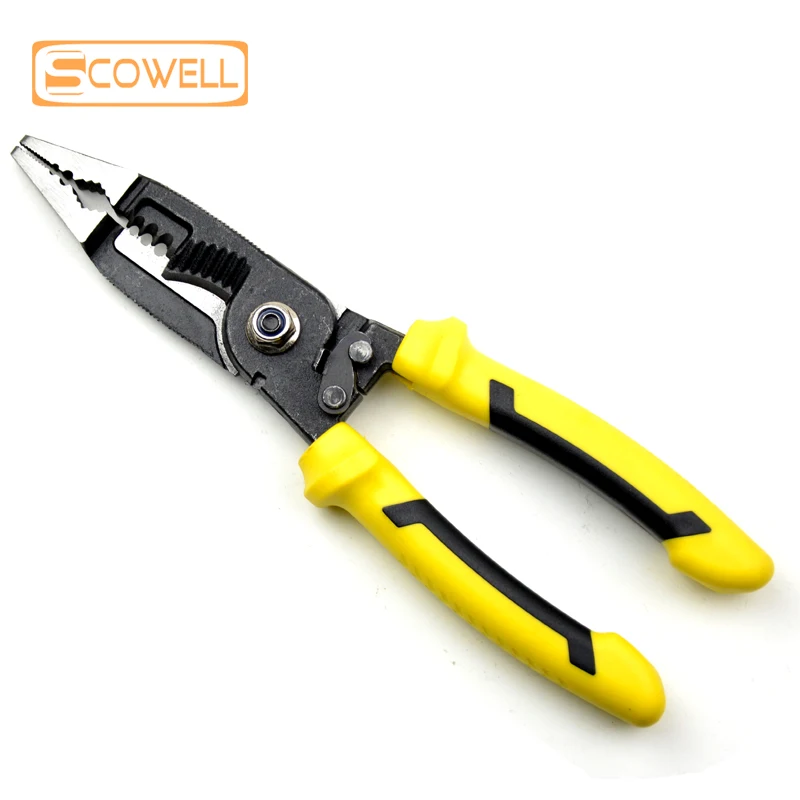 

8" inch Multi Purpose Combination Pliers Cable Cutting Nipper For Clamping DIY Tools Wire Strip Electrical Multi Function Clamp