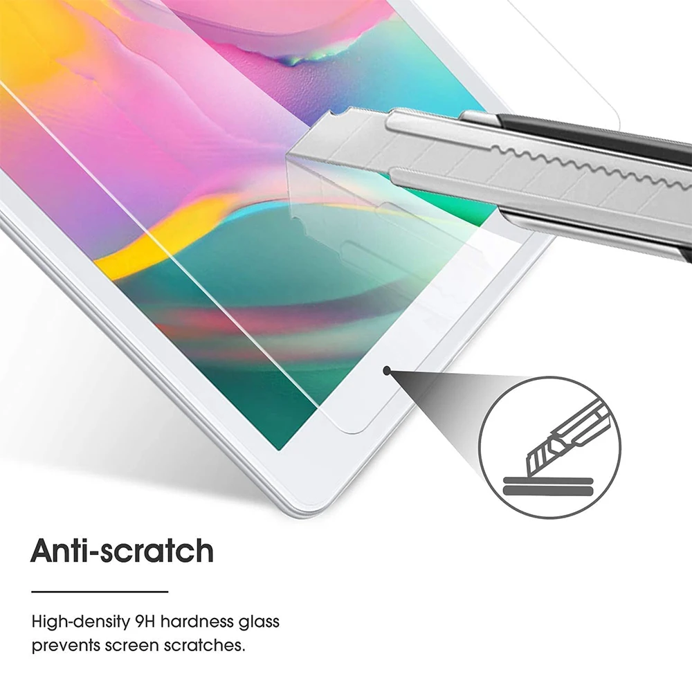 3Pcs Tempered Glass Protective Film For 2019 Samsung Galaxy Tab A 8.0 SM-T290 SM-T295 T297 Screen Protector Glass Protection 2
