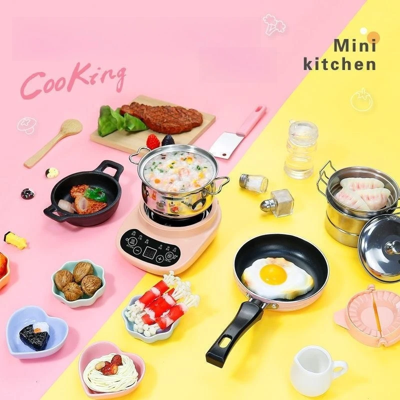 Whisk Model Tiny Baking Set Kids Cooking Real Kitchen Toys Girls 6-12 Micro  Small Dish Tools Wood Miniatures Sets Food Child - AliExpress