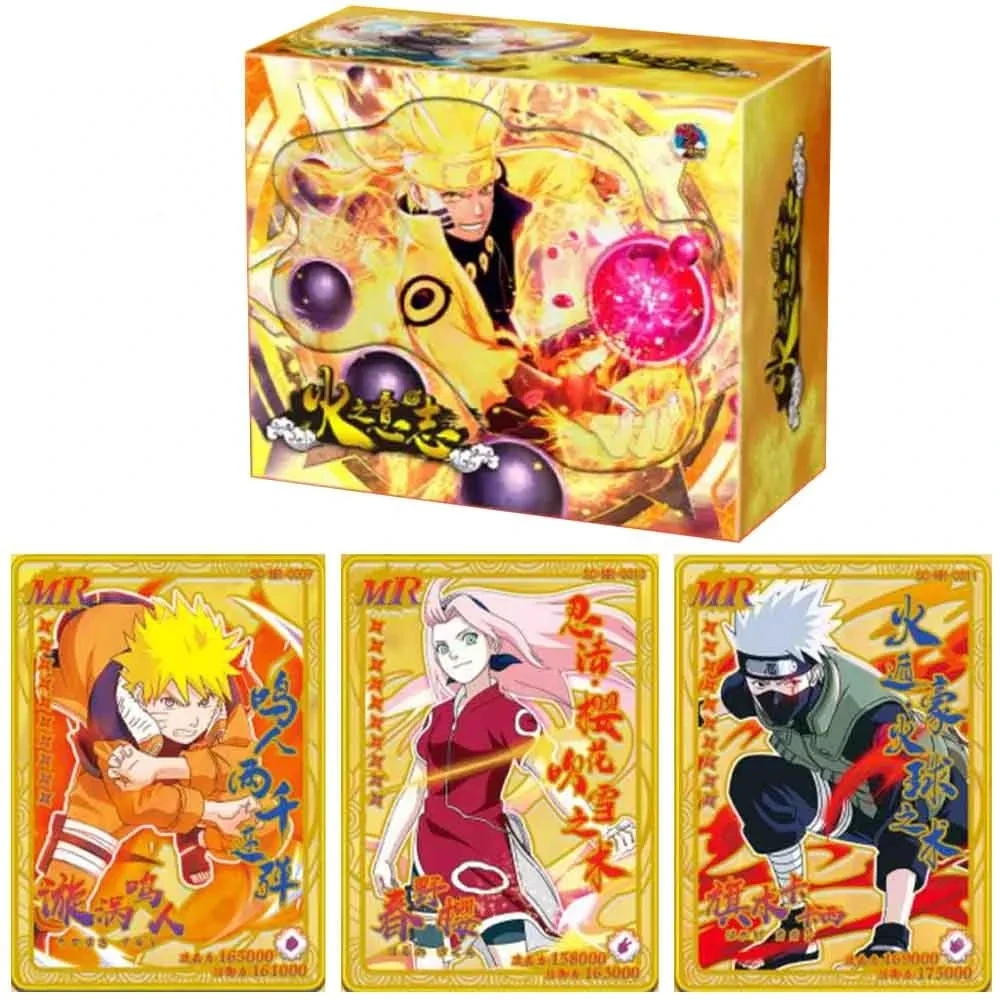 

Naruto Card Little Dinosaur New Will of Fire Rare Metal Flash Card SSP Card Anime Peripheral Collection Card Children's Toy Gift