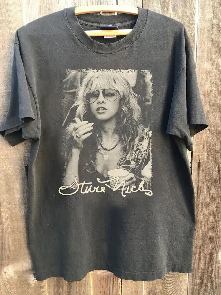 Рубашка для музыкального концерта Stevie Nicks Tour 2024, винтажные футболки с рисунком из аниме для мужчин, женская одежда, футболки с коротким рукавом