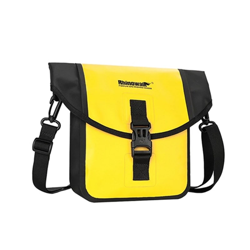 

Rhinowalk 1 Piece Bicycle Bags Handlebar Bag Waterproof Frame Pannier Bag Multifunction Portable Shoulder Bag Bike Yellow