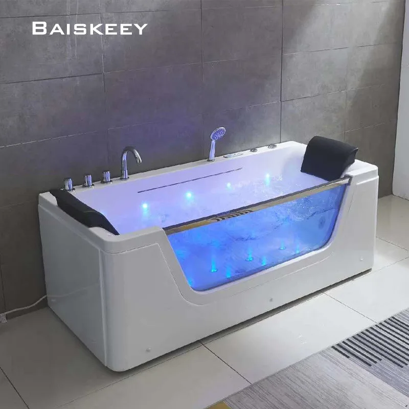 Description Picture 3 of item1700mm Fiberglass Whirlpool Bathtub Acrylic Hydromassage Surfling Waterfall Tub NS3040