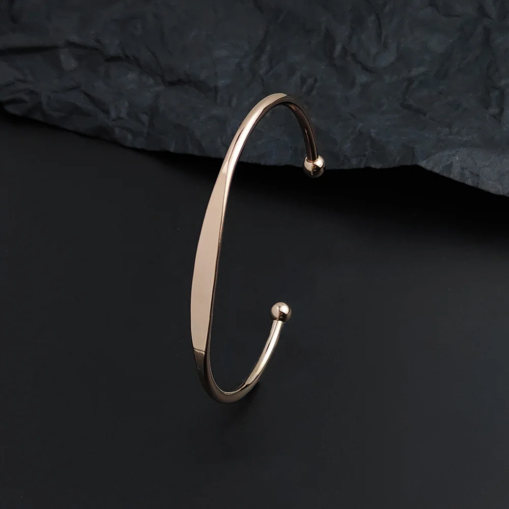 New spherical colorful c-shaped opening adjustable bracelet, high quality gold plated women's bracelet, wedding party jewelry 5