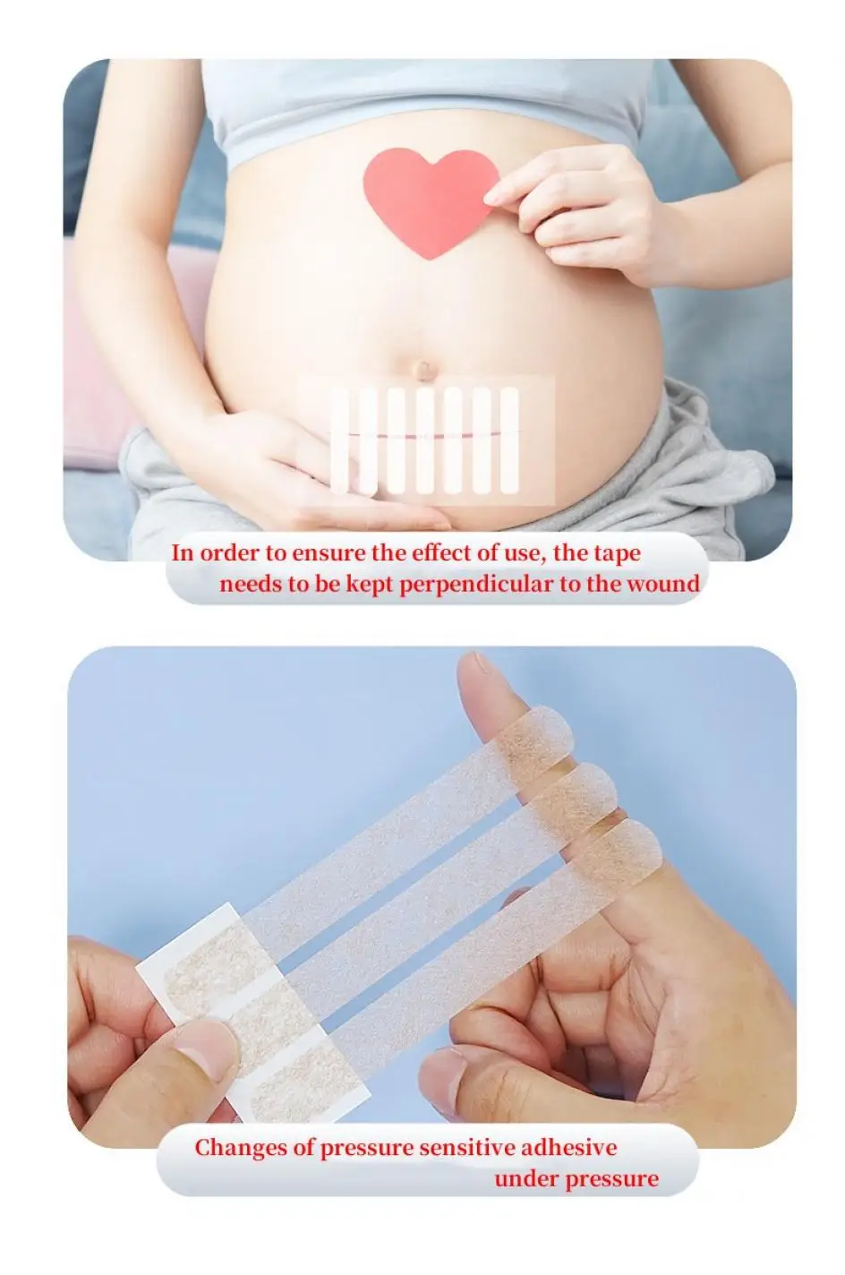 Description Picture 5 of itemSeam-Free Tape Medical Pull-Free Seam-Free Tape Wound Wound Suture Closed Dressing Breathable Skin Repair