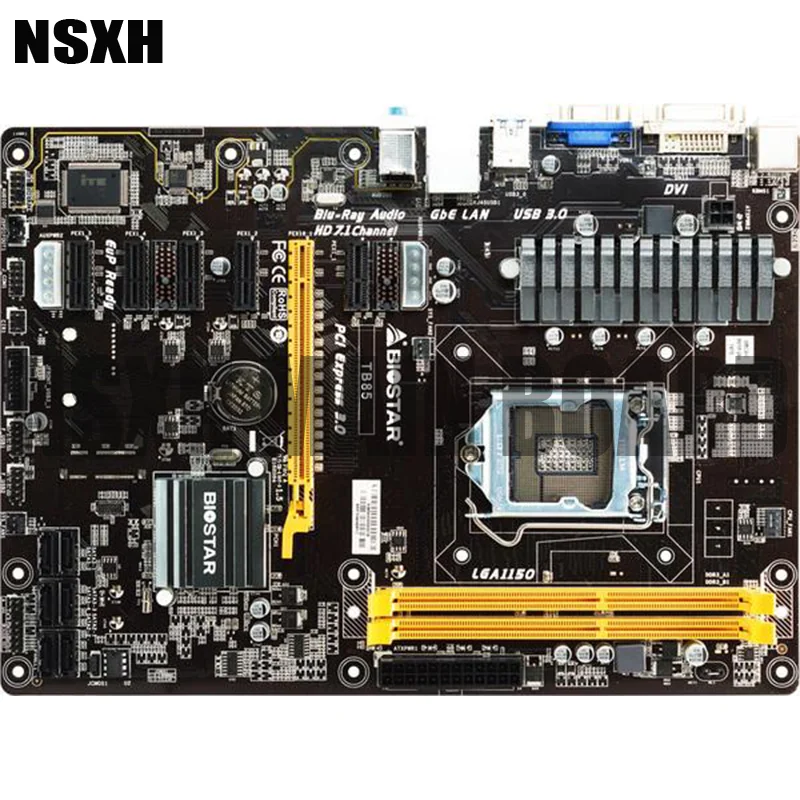 TB85  100% ׽Ʈ Ϸ, USB2.0 USB3.0 DVI + VGA PCI-E 3.0, 16GB LGA 1150 DDR3 ATX κ