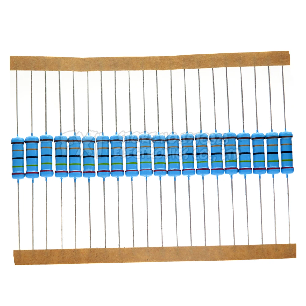 Metal Film Resistor Metal Film Resistors 20pcs 2W Metal film resistor 1% 1R ~ 1M 2.2R 4.7R 10R 22R 47R 100R 220R 470R 1K 10K 100K 2.2 4.7 22 47 100 220 470 ohm