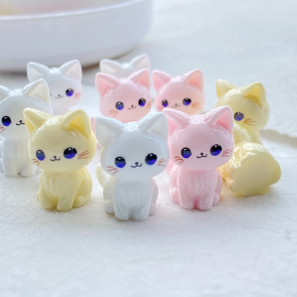 Figurines chat 3d en résine pour loisirs créatifs et décoration_voghion.com