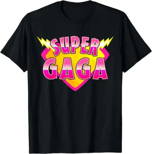

Супергерой, бабушка, комикс, семейная подходящая футболка Super Gaga