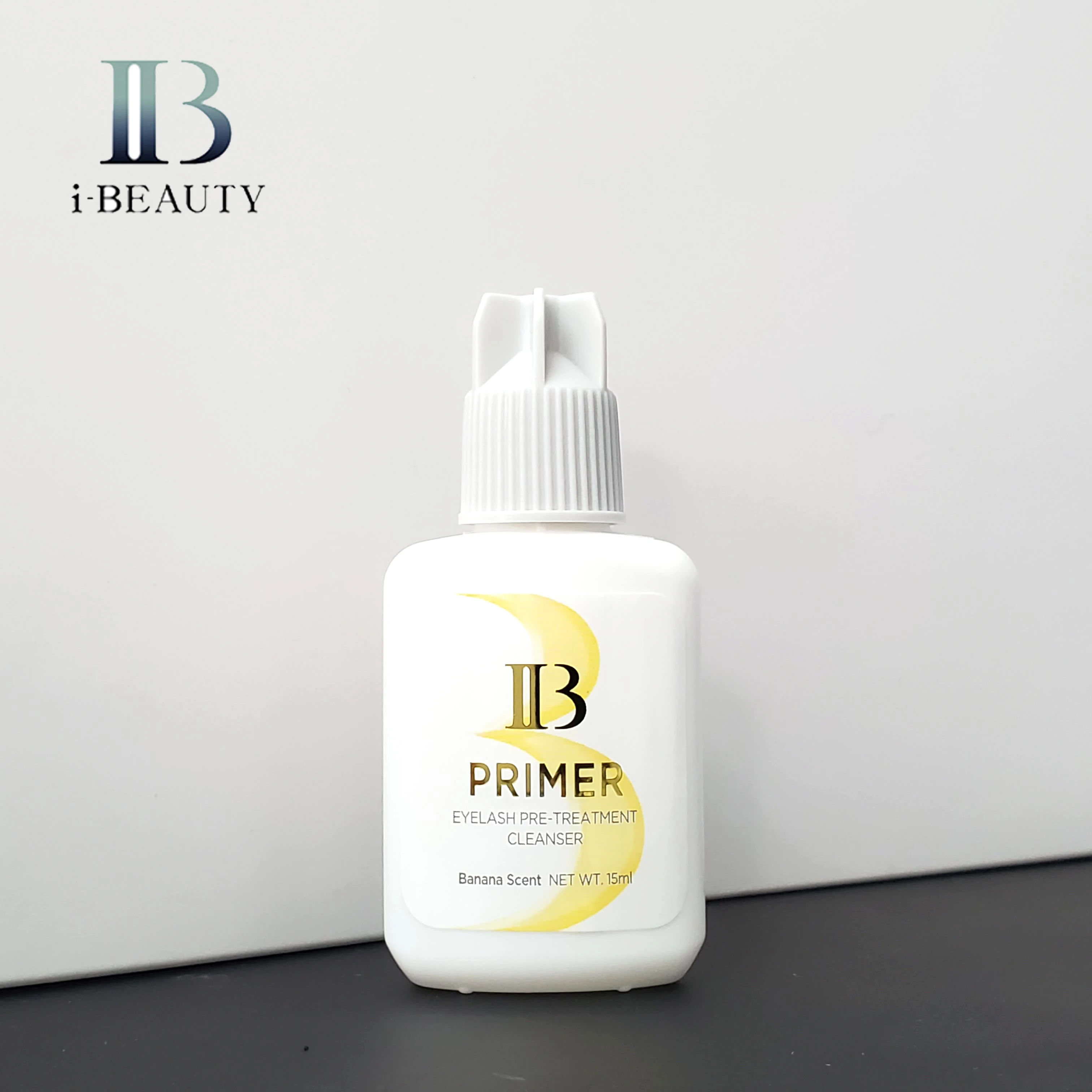 Wholesale 10Bottles/lot I Beauty Eyelash Extension Glue Primer Banana Scent Clear Glue Primer 15ML IB for Professional 2