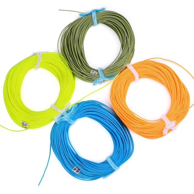 Fly Fishing Line 100FD 2 3 4 5 6 7 8 WT Weight Forward Nymph Floating 4  Colors Polyethylene 2 Welded loops Fly Fishing Cord - AliExpress