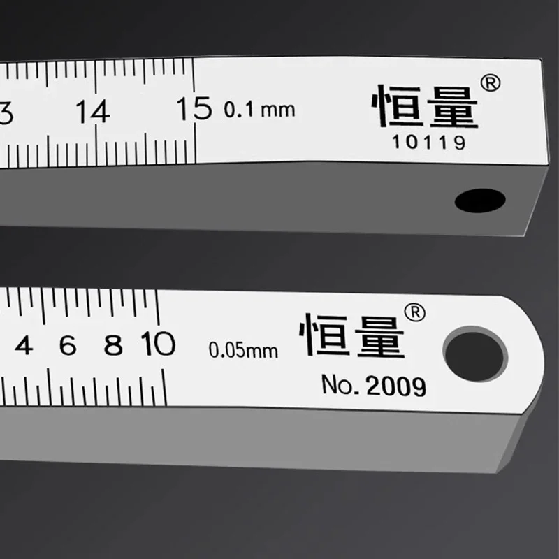 Stainless Steel Slope Ruler Flatness Detection Feeler Gauge Gap Detection Ruler Slope Gauge Gap Wedge Feeler 0.05