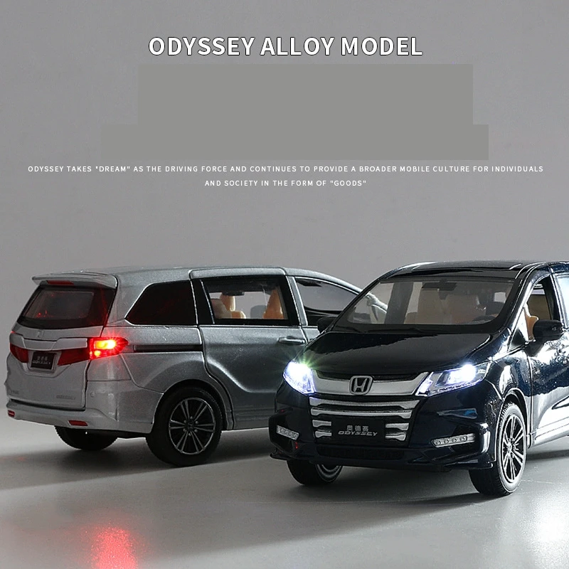 1/32 Honda Odyssey MPV Sport Toy Car Model JKM Diecast Metal