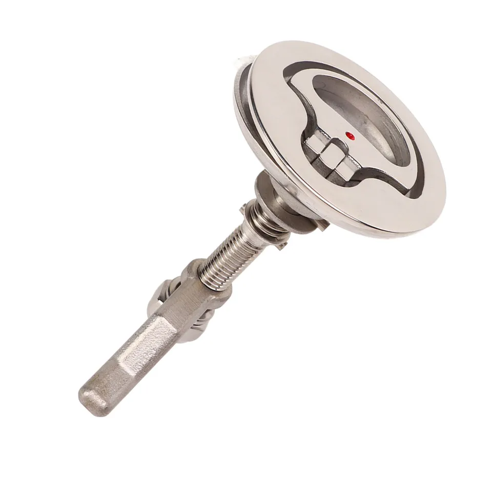 Stainless Steel Hinges Marine Grade Pontoon Door Latch Marine 316 Stainless Steel Flush Pull Hatch Lift Adjustable Locking Arm Height Boat Cam Latch With Back Plate Es Marine Boat Hatch