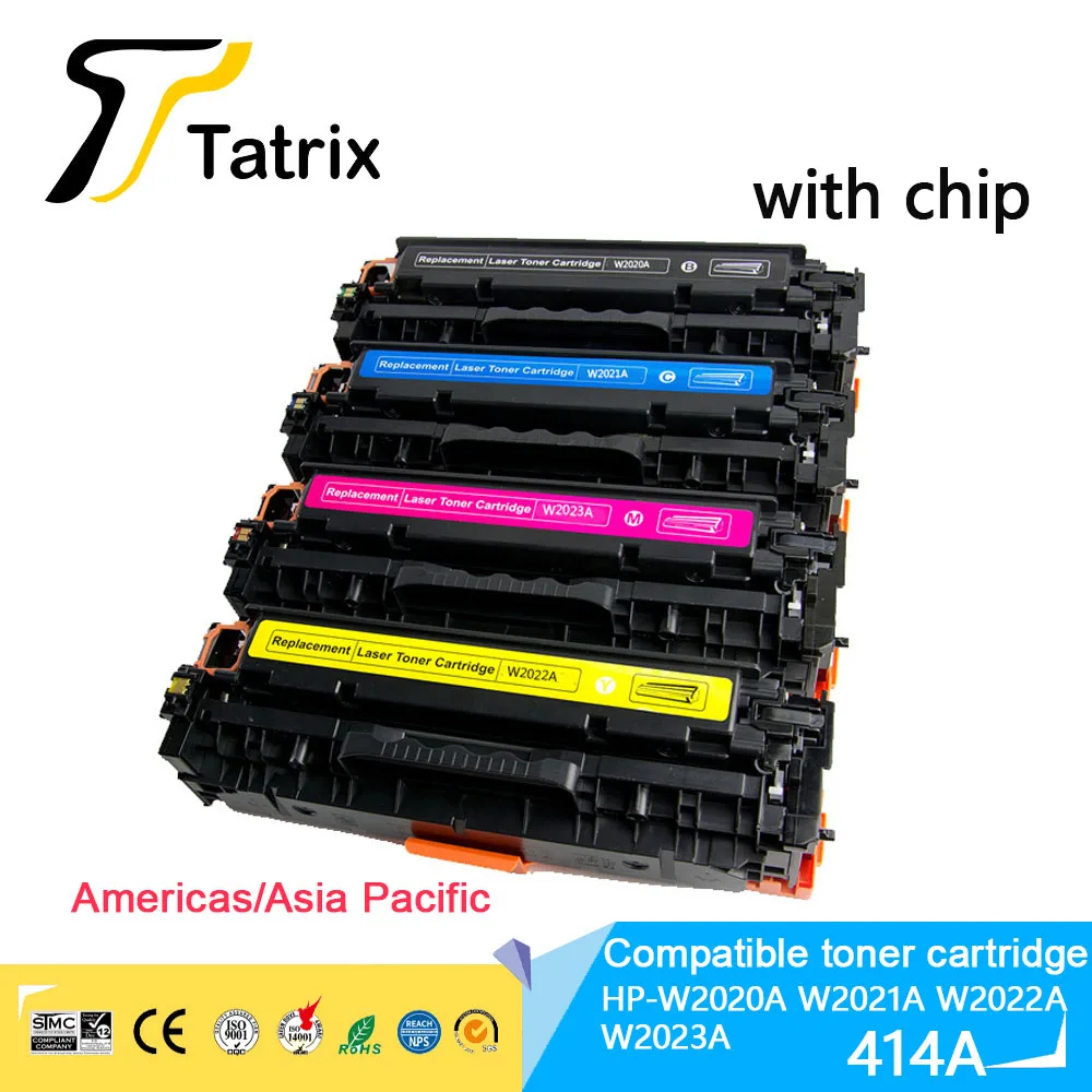 

Tatrix 414 414A Compatible Color Toner Cartridge HP 414A W2020A W2021A W2022A W2023A for HP Color LaserJet Pro m454 m479 toner