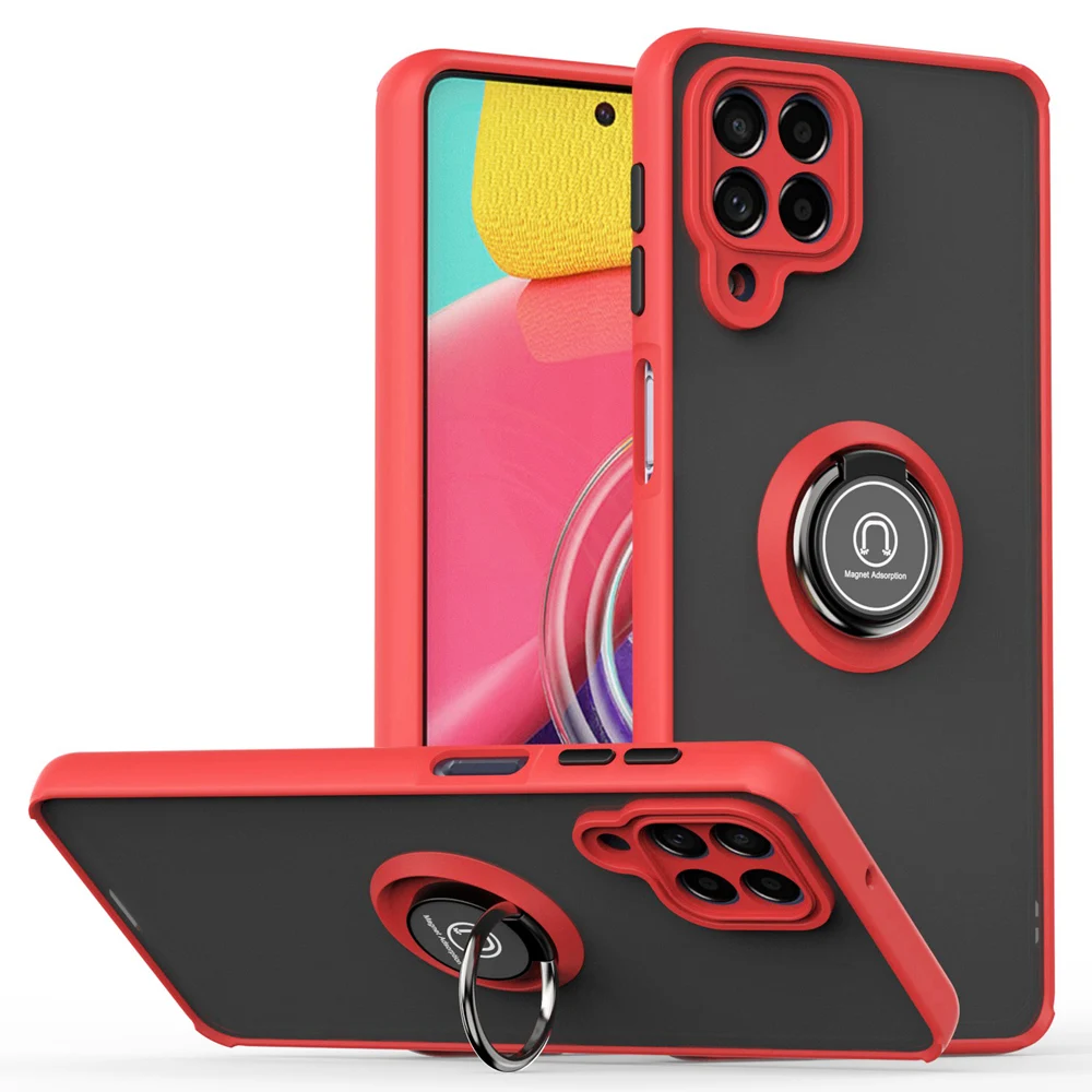 Custodia per telefono trasparente opaca moda KEYSION per Samsung M53 M33 5G M32 Cover posteriore antiurto trasparente per Galaxy A22_voghion.com