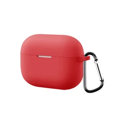 Shockproof Silicone Protective Sleeve with Hook - Solid Color Cover for FreeBuds SE4 (2)