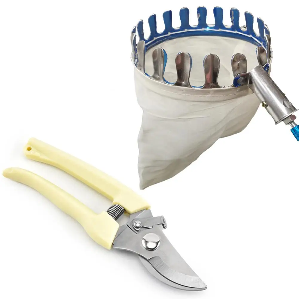 

High-altitude Fruit-picking Device Grip Design Exquisite Craftsmanship Compact And Convenient Sharp Cutting Easy To Carry Metal