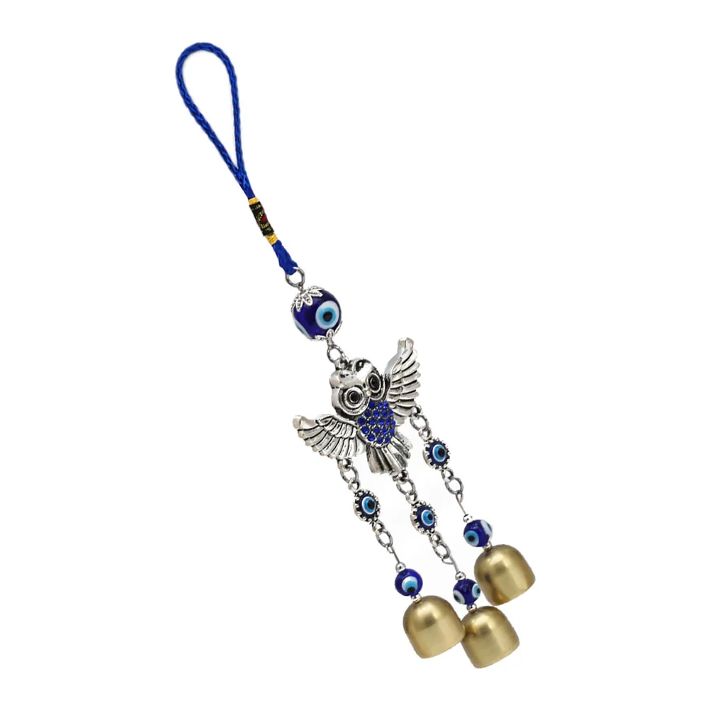 

1Pc Delicate Owl Bell Pendant Creative Wall Ornament Unique Home Pendant