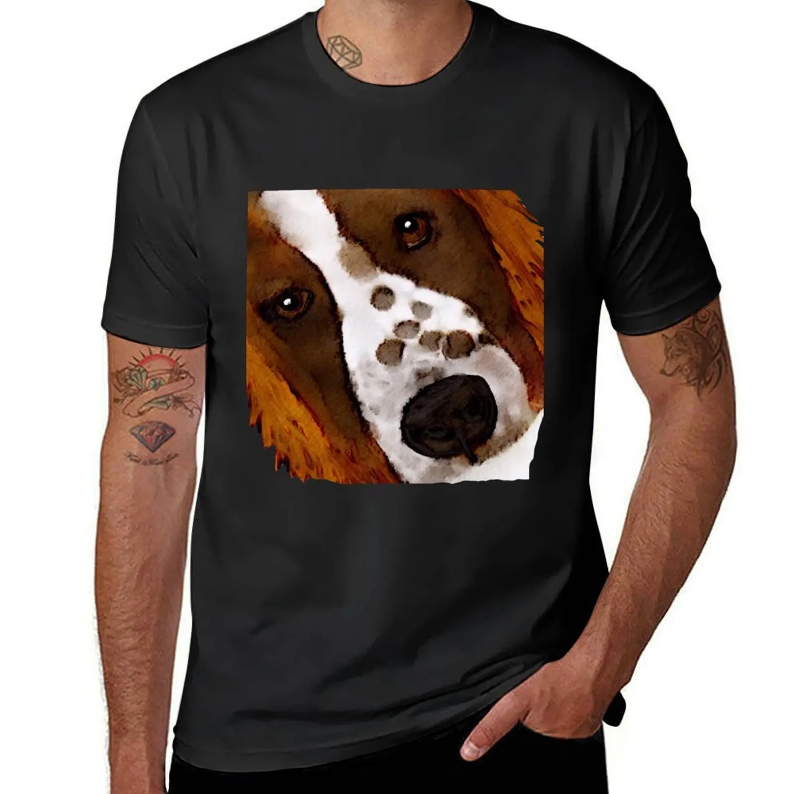 Welsh Springer Spaniel Art T-Shirt anime plus sizes vintage clothes designer t shirt men