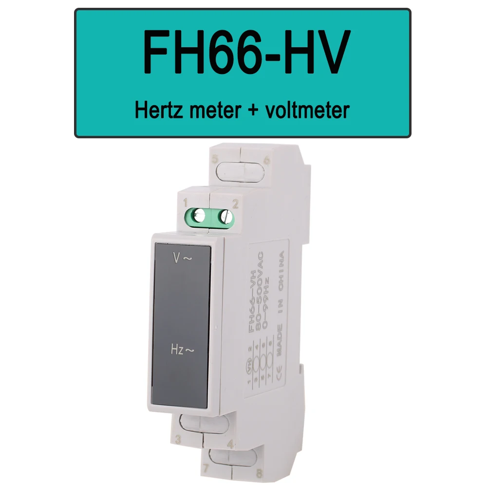 Din Rail Mount Voltage and Current LED Digital Display Meter