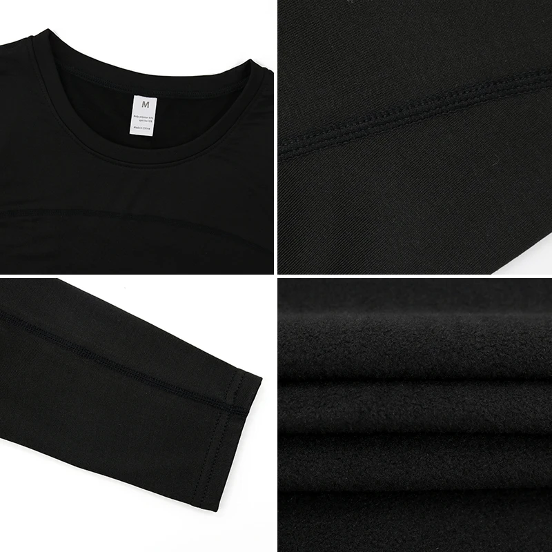 2 Piece Women's Winter Clothing Underwear Sets Stretch Plus Velvet Ladies Clothes Warm Long Johns Women Solid Pajamas Set XXL
