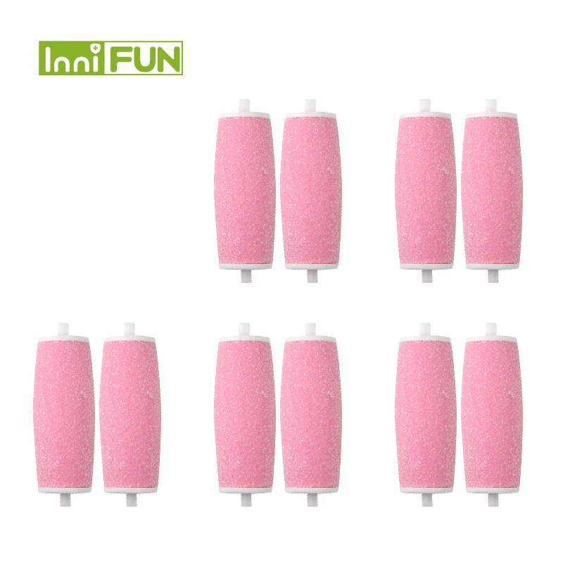 10Pcs/Pack Replacement Roller Heads For Scholls Velvet Smooth Electric Foot File Express For Pedi Skin Remover With (No Package)