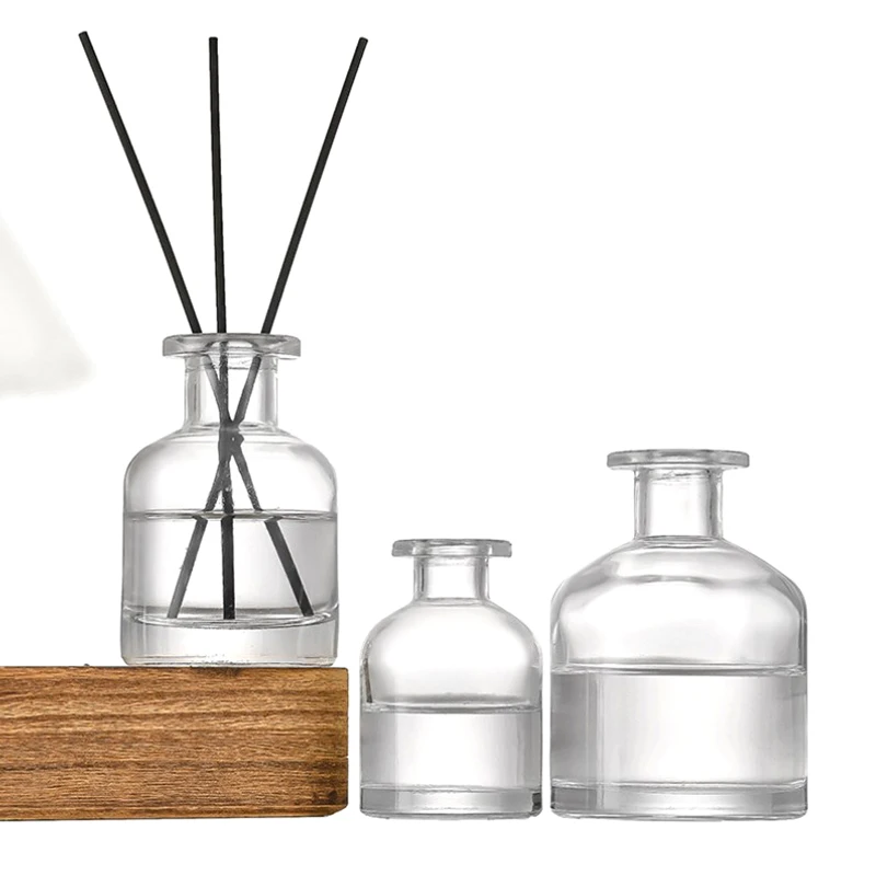 1Pcs 50ml Home Fragrance Diffuser Bottle Party Gifts Glass Container Reed Diffuser Essential Oil Bottle Sticks