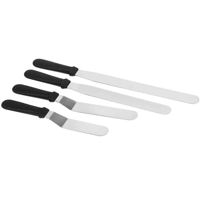 Stainless Steel Butter Cake Cream Knife Spatula Cake Smoother Icing Frosting Spreader Pastry Kitchen Gadgets Decorating Tool