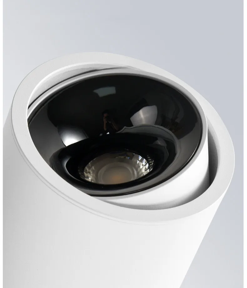 Ultra-thin led spot light anti-glare adjustable Angle 110V220V living room household round non-master dimming downlight 18