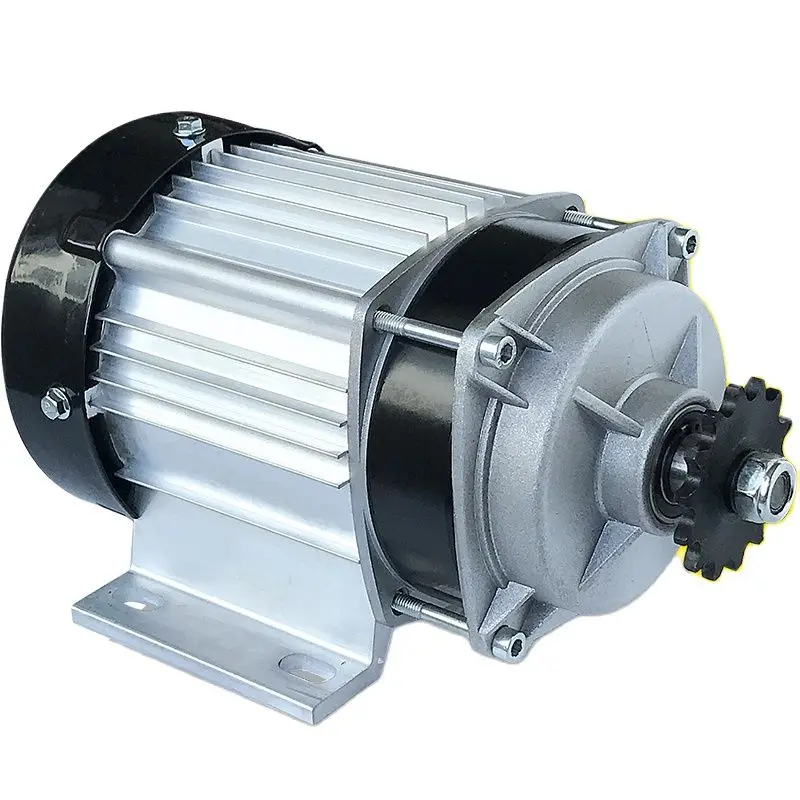 48V 60V 800W 1000W 전기 삼륜 배터리 자동차 감속용 브러시리스 DC 모터(반대 방향 브러시리스 420 체인 모터)