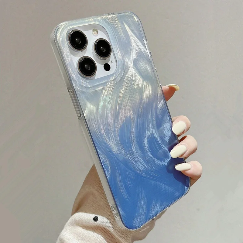 Blue Starry Sky Glitter Gradient Phone Case Cover