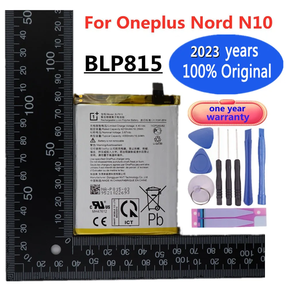 

New BLP815 One Plus 1 + Original Battery For Oneplus Nord N10 OPPO Mobile Phone Battery High Quality Replacement Battery 4300mAh