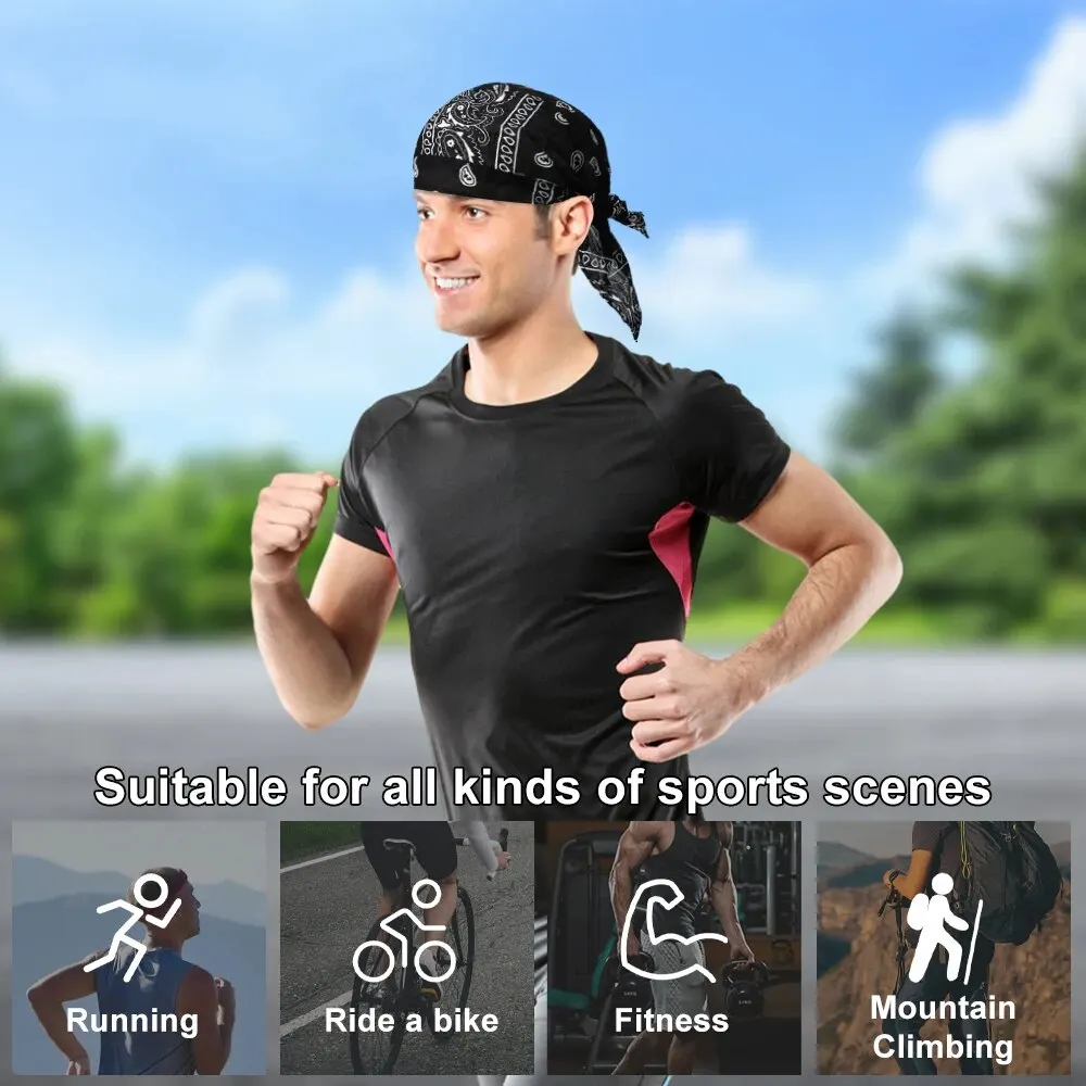 Cycling Sport Headbands Quick Dry Cyclist Bicycle Hats for Men Head Bandana Running Headscarf Female Bike Men and Women