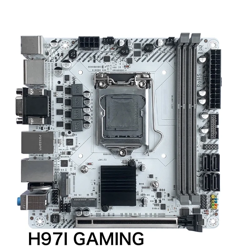 Per Jginyue H97I Scheda Madre Desktop Da Gioco Lga 1150 Ddr3 Mini-Itx Scheda Madre Testata Al 100% Ok Completamente Funzionante Spedizione Gratuita