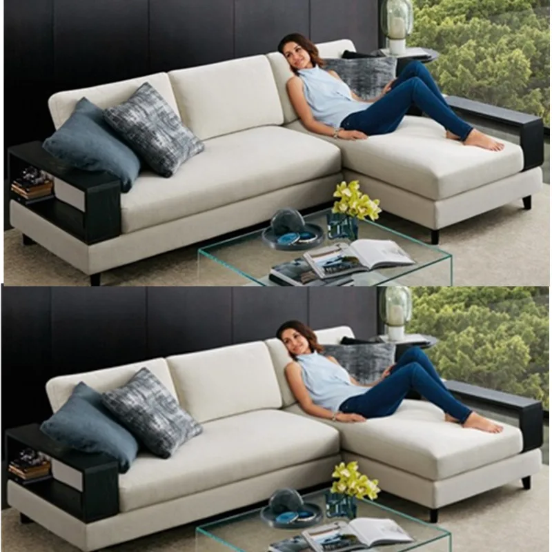 

Fabric sofa living room, fully furnished, small and large, corner shaped, elegant and modern furniture, detachable and washable