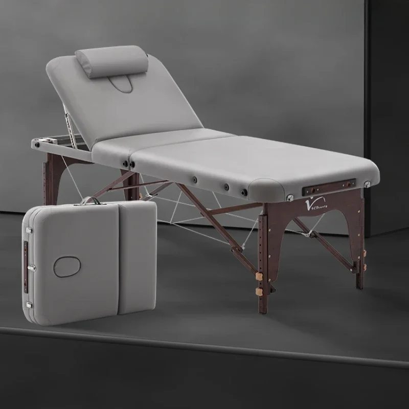 Examination Knead Massage Table Ear Cleaning Portable Massage Table Beauty Folding Lettino Estetista Salon Furniture RR50MT beauty lash spa massage table knead speciality examination massage table ear cleaning massageliege commercial furniture rr50mt