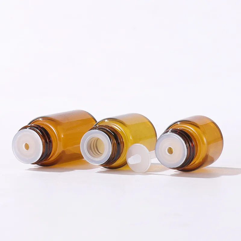 Perfume Bottle 100pcs 1ml/2ml/3ml/5ml Empty Dram Amber Glass Essential Oil Bottle Thin Glass Small Amber Perfume Oil Vials Sample Test Bottle