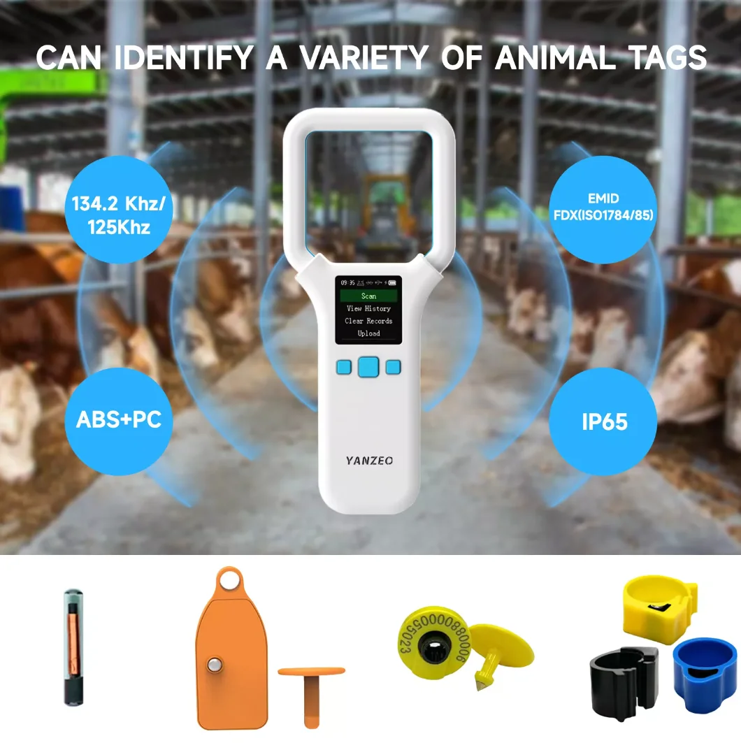 Upgraded Pet Microchip Reader Scanner, 500 Data Storage, Wireless BT