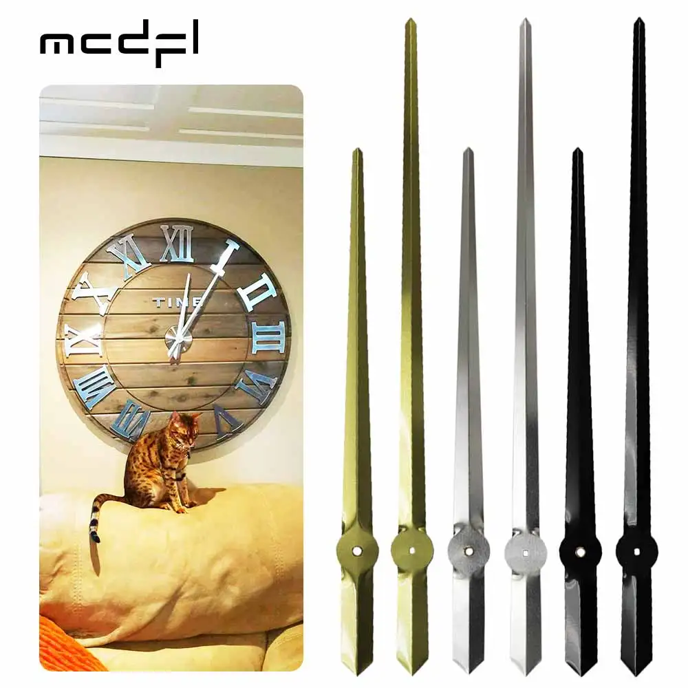 MCDFL Large 3d Wall Clock Hands Mechanism Needles Parts Repair Kit Tools Motor Pointers for 60 Cm Watches Decorated Living Room