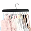 New Solid Wood Underwear Hanger Multi-Functional Household Sling Belt Tie Hook Non-Slip Wooden Storage Rack 3