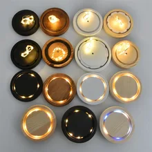 

Eternal Flower Lamp Wooden Lamp Base Round Battery Powered Romantic Red Rose Glass DIY LED Display Holder Night Light Home Decor