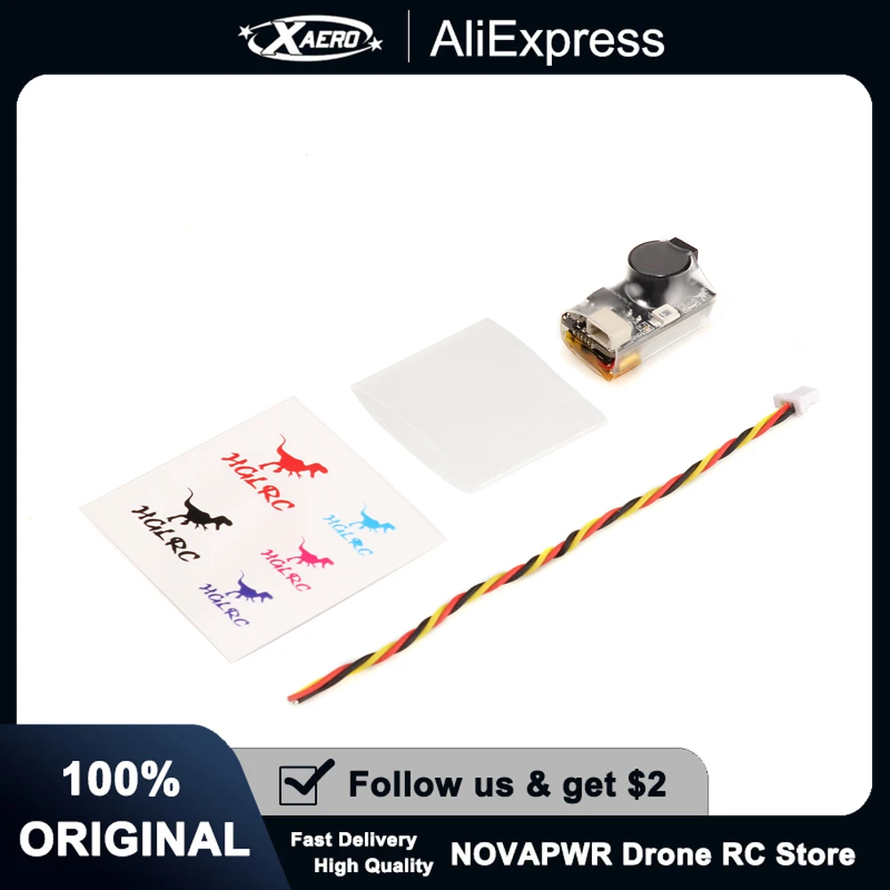 Alarme sonore drone FPV HGLRC Soter - Traqueur anti-perte avec avertissement basse tension