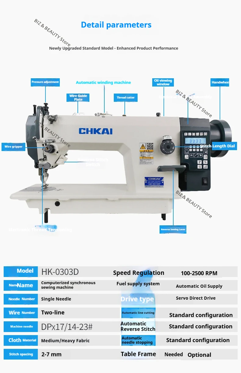 Automatic Industrial Sewing Machines Computerized Synchronous Thick Material Sewing Machines Electric Home Naaimachines JTS S2a512ef0893d43d1907196db839e86daS