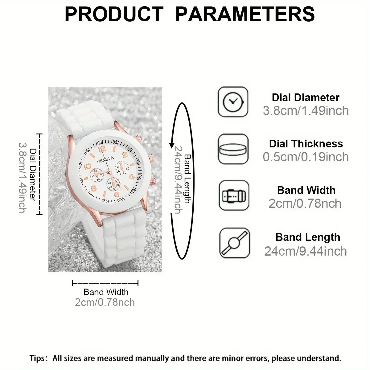 2pcs/set Fashion Simple Set Watches Luxury Men Women Silicone Tape Quartz Watch for Business Casual Bracelet Wristwatch