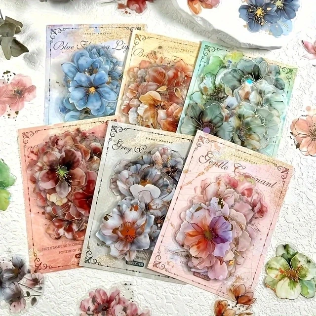 Vintage Flower Stickers 6