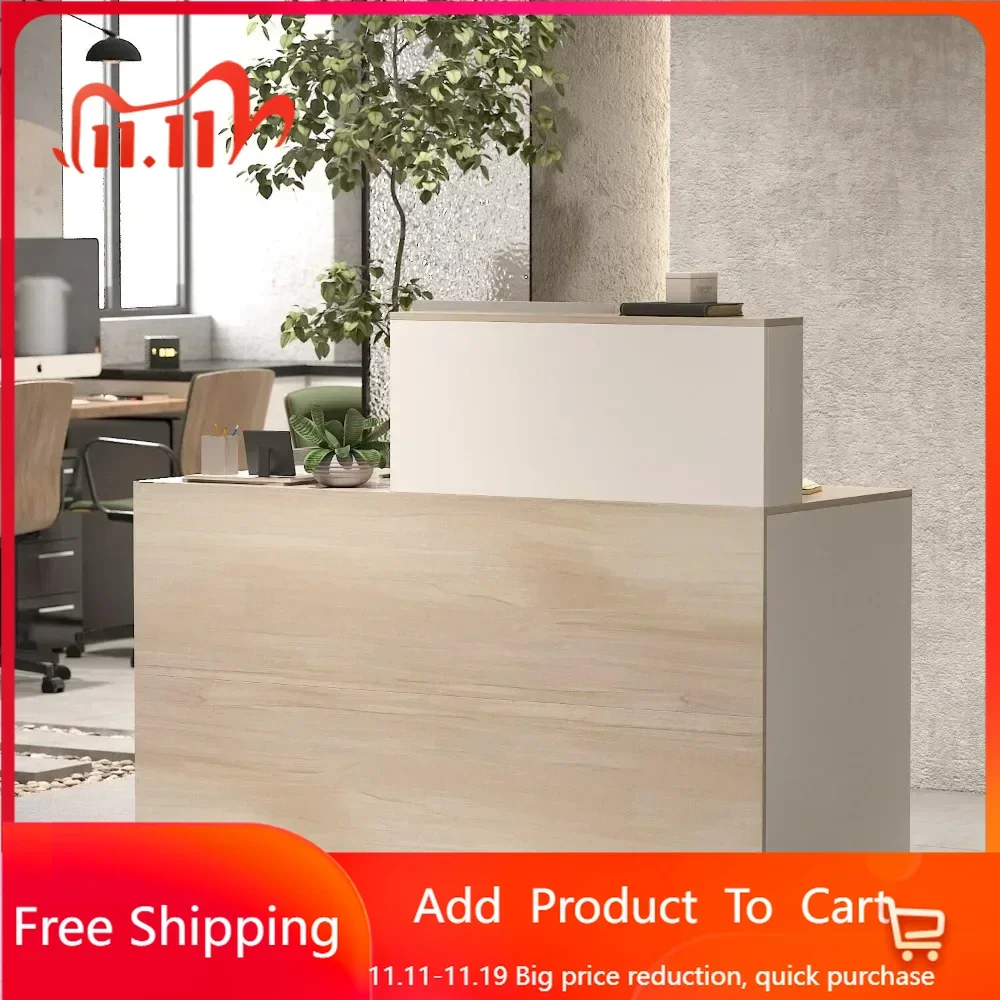Rectangular Wood Reception Desk See Working Desk