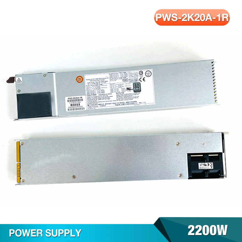 

1 шт. 2200 Вт для супермикро золотого источника питания для сервера PWS-2K20A-1R